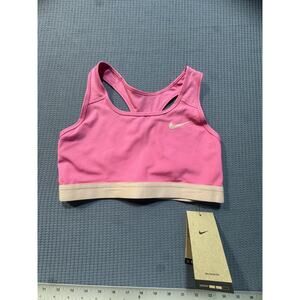 Nike‎ Swoosh  Support Sports Bra Women Sz M Pink Brand New
